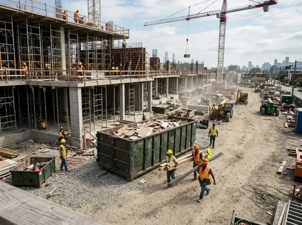 commercial-construction-site-w-002 — frequently asked questions, Low Cost Construction Dumpster Rental in Carver, MN